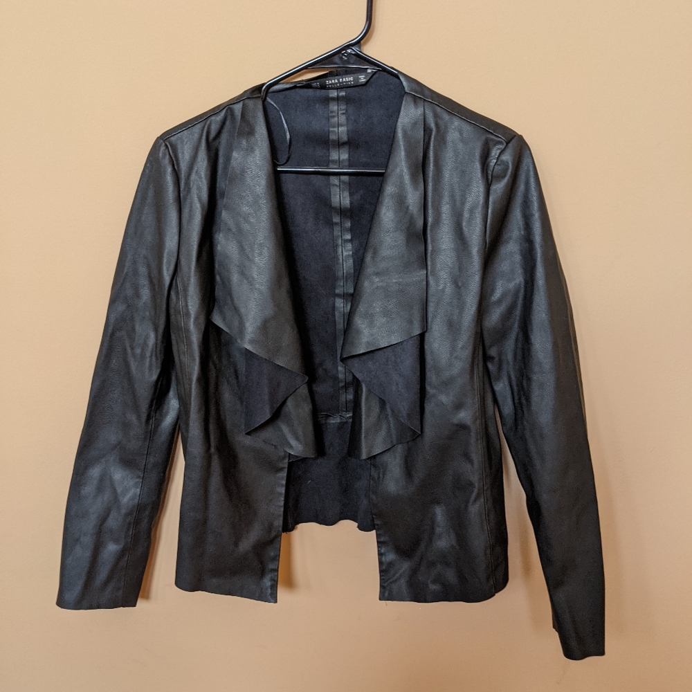 Zara Black Leather Jacket